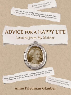 cover image of Advice for a Happy Life